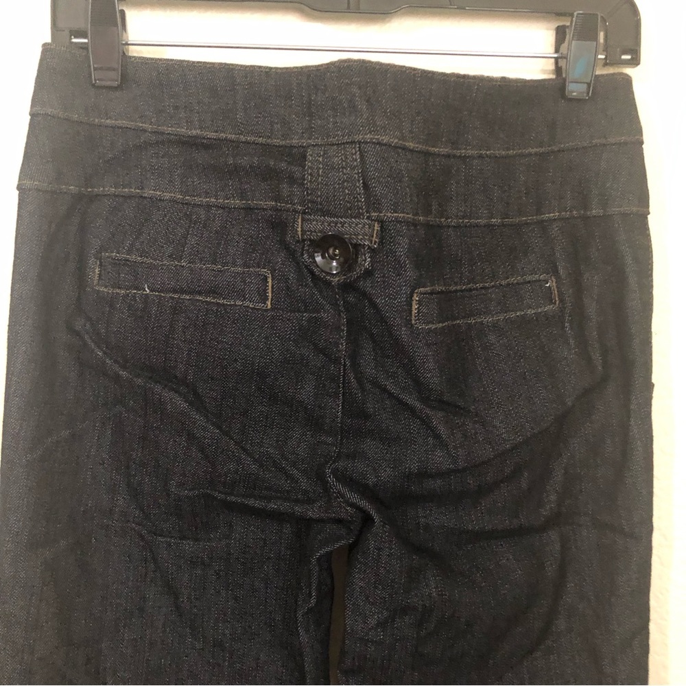 BOOM BOOM Jeans Womens Juniors 7 Low Rise Jeans Dark Wash Buttons NWOT - Picture 11 of 14